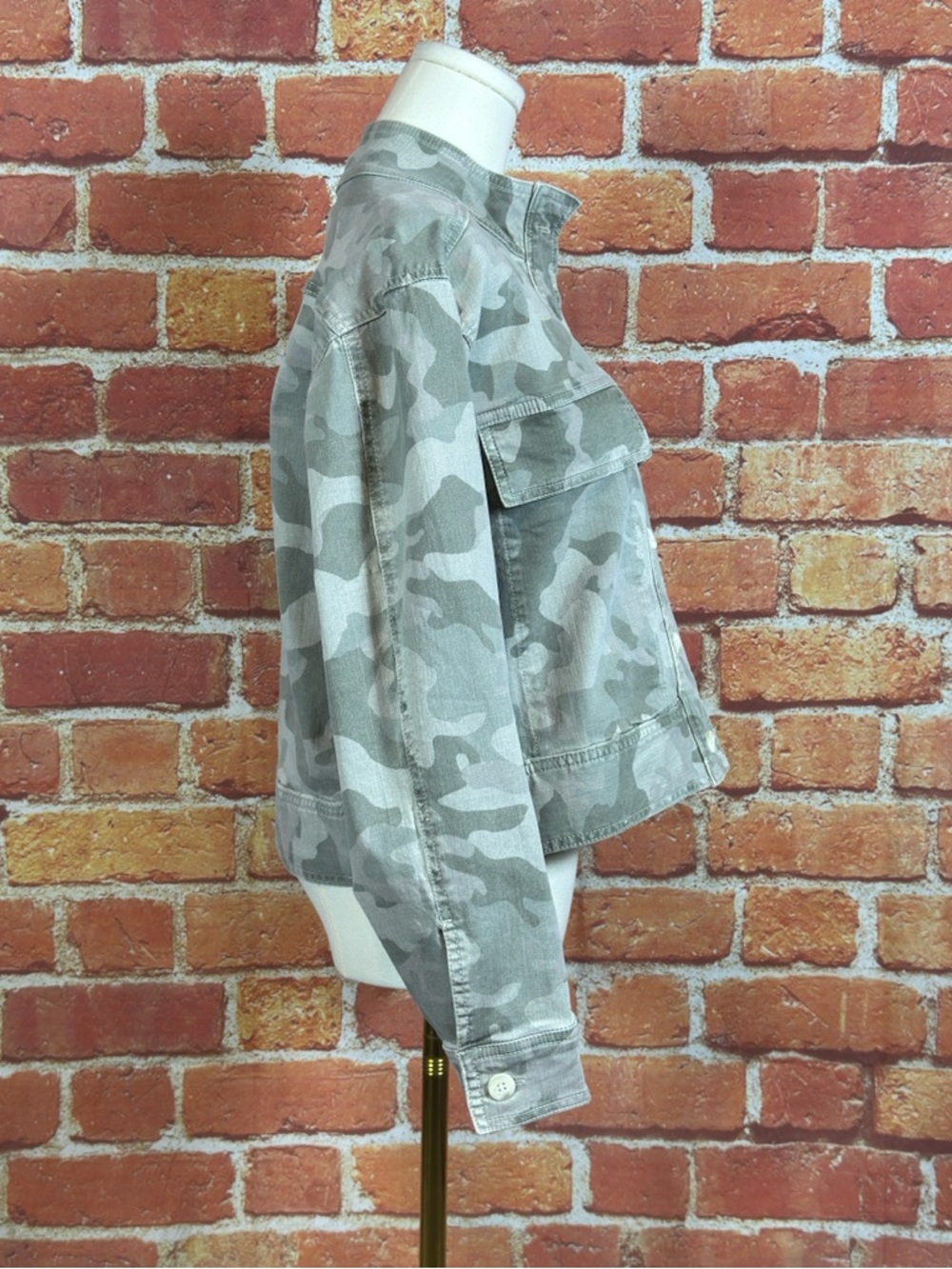 Dear John‎ Light Gray Camouflage Utility Jacket Women’s Size Small NEW - Picture 5 of 14